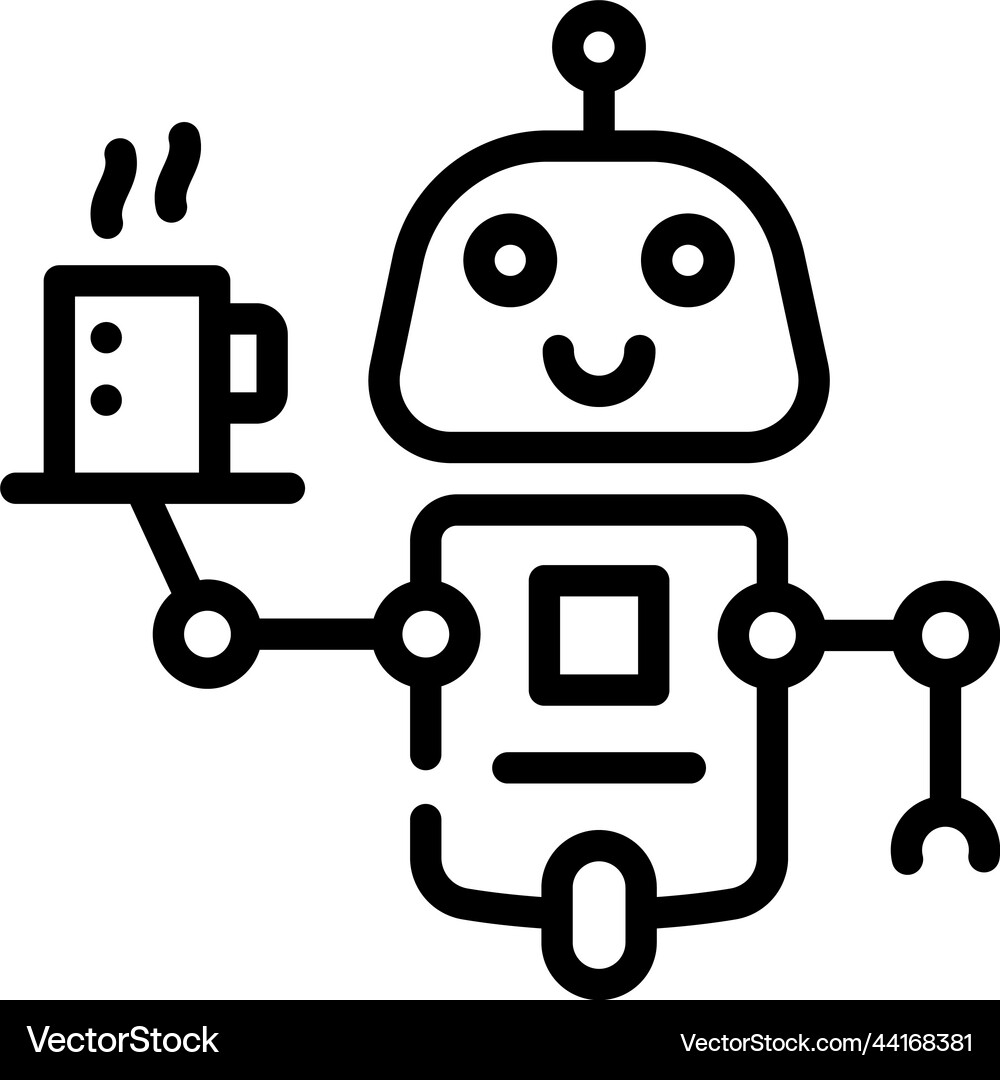 Robot technology Royalty Free Vector Image - VectorStock