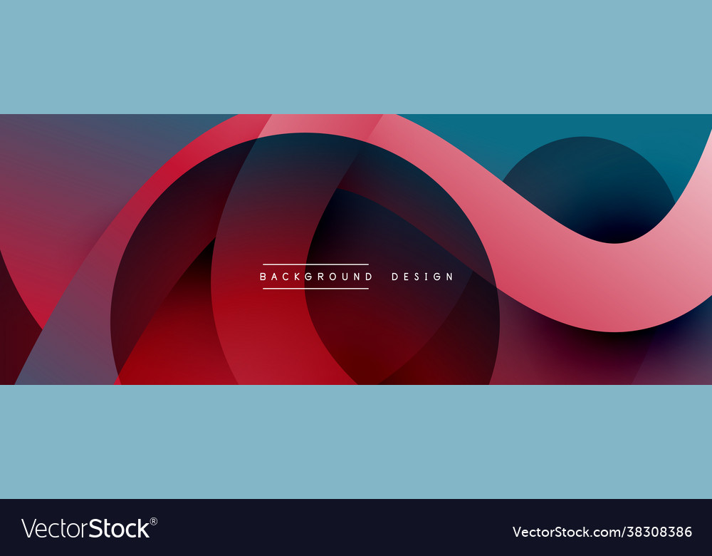 Abstract overlapping lines and circles geometric