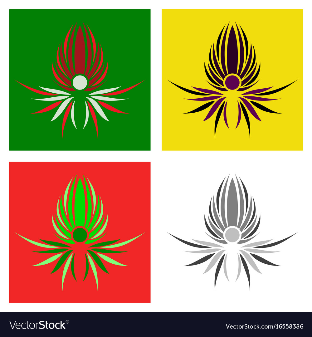 Assembly of patterns in flower style