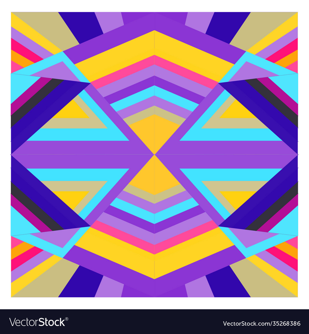 Colorful geometric and curve background pattern