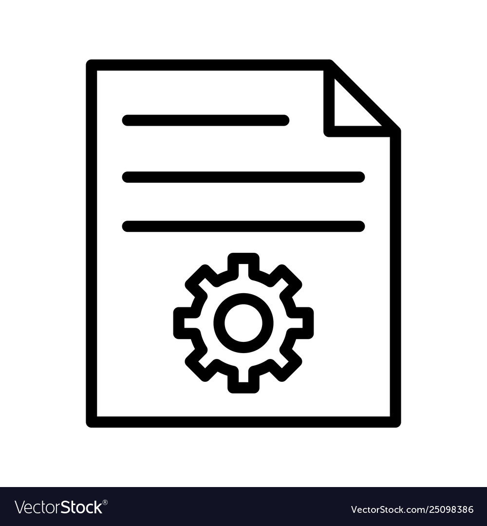 File setting vector image File setting