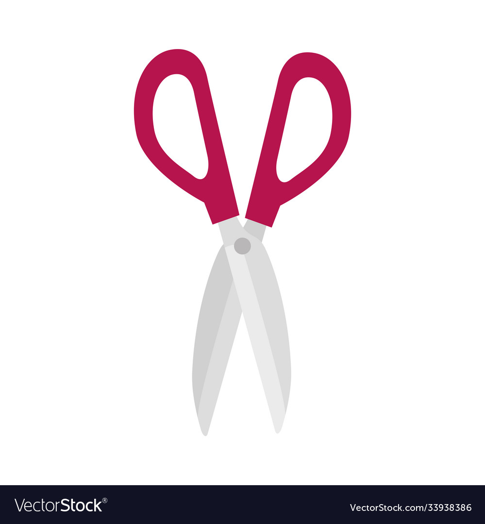 Isolated scissor tool design Royalty Free Vector Image