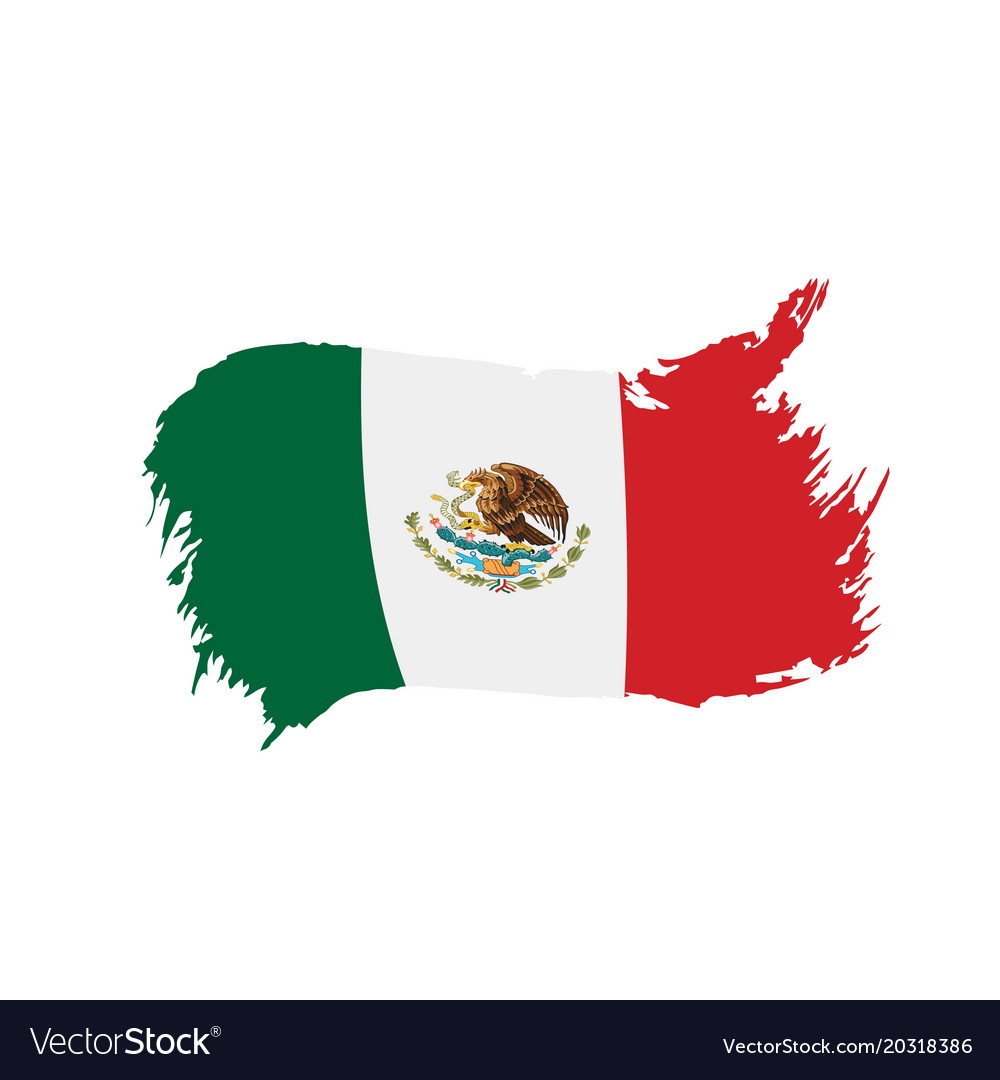 Mexican flag Royalty Free Vector Image - VectorStock