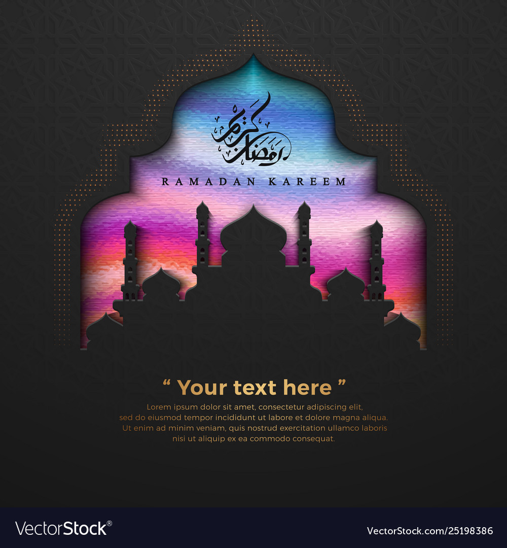 Modern colorful ramadan kareem background Vector Image