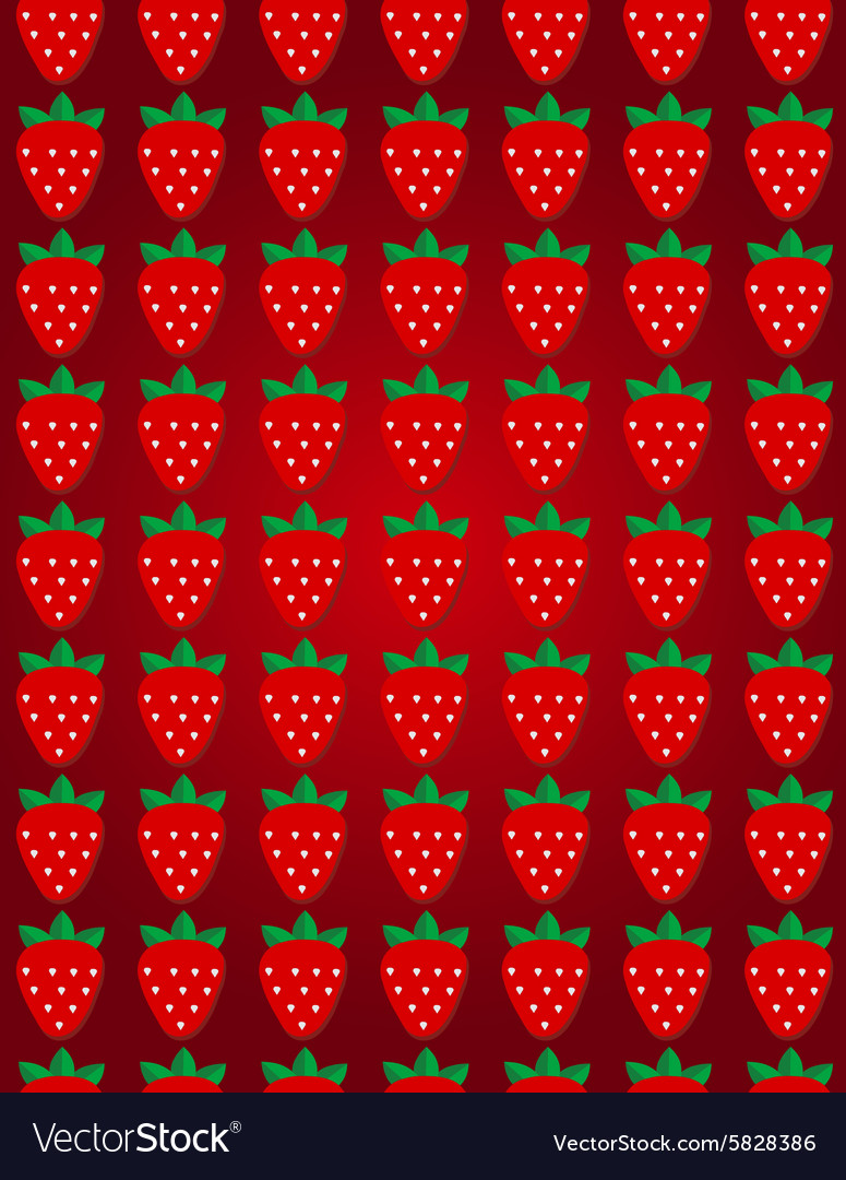 Seamless strawberry pattern design