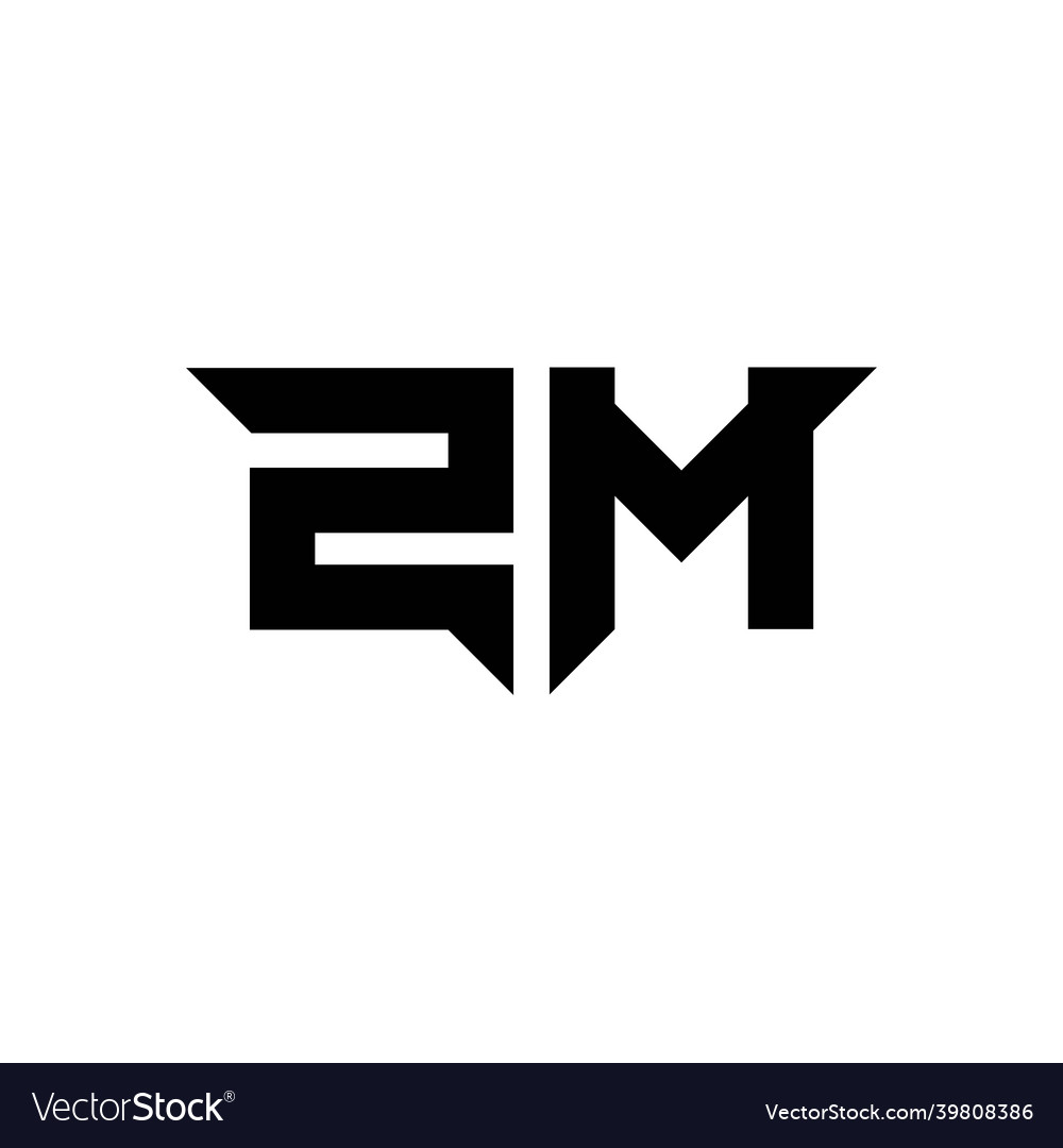 Zm Logo Monogramm Design Template