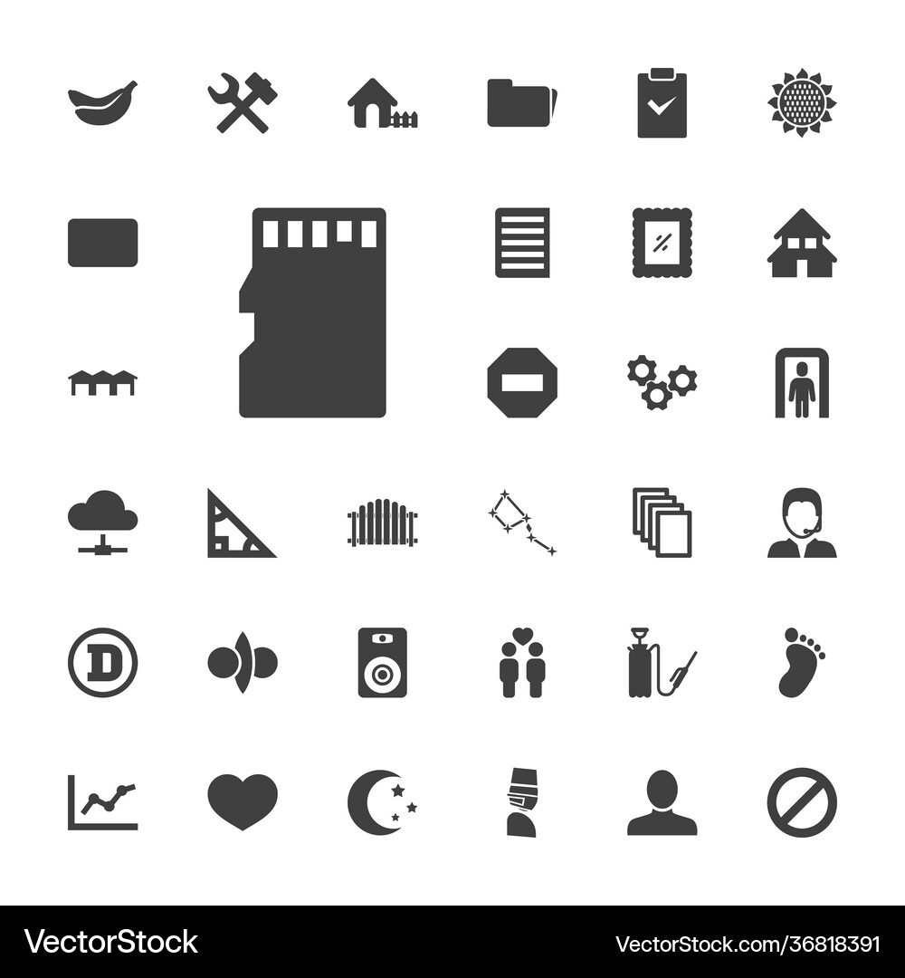 33 web icons Royalty Free Vector Image - VectorStock