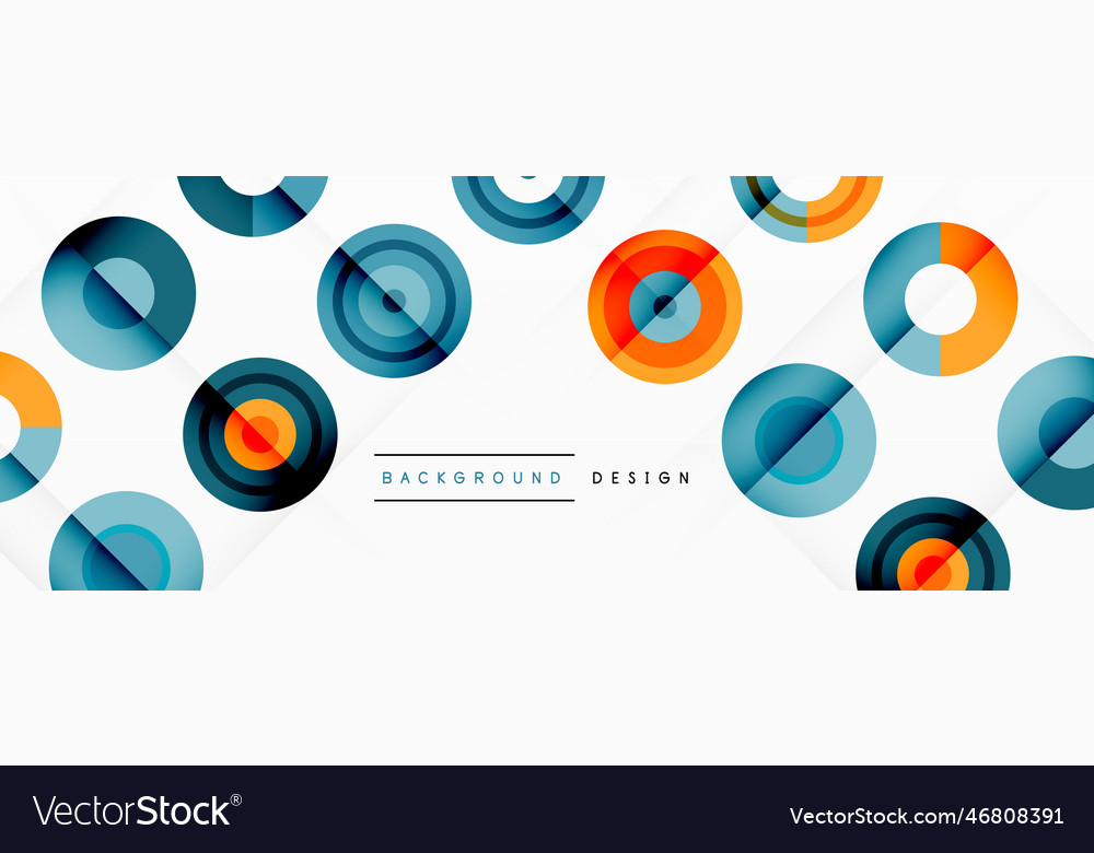 Abstract background with circle symmetric grid Vector Image