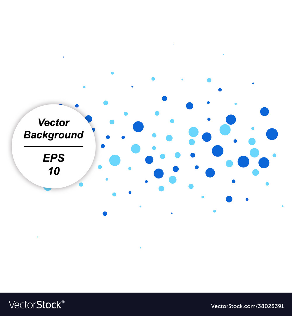Abstract background with round randomly placed vector image Abstract background with round randomly placed