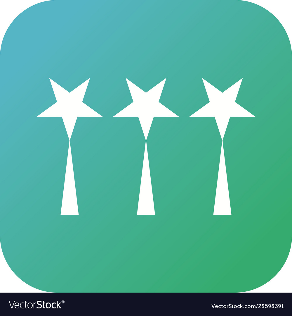 Schöne Sterne Ranking Glyph Symbol