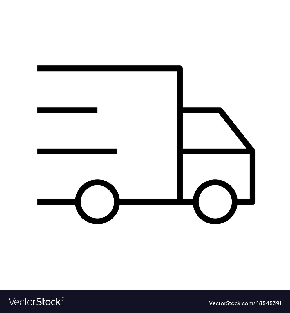 Fast delivery truck icon moving shipping