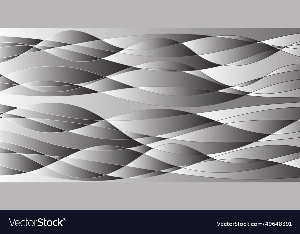 Hand drawn lines abstract pattern wave simple vector image Hand drawn lines abstract pattern wave simple