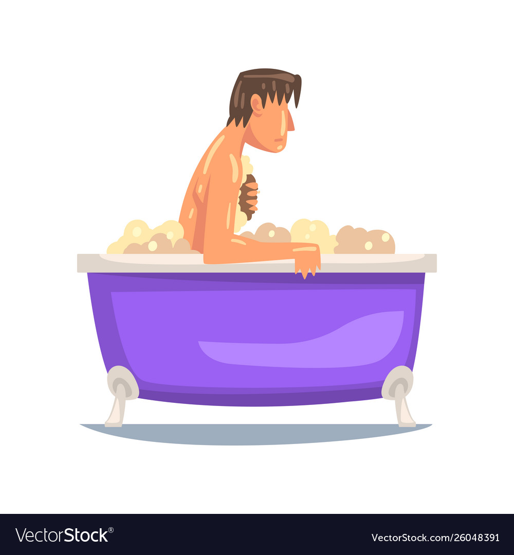 Relax take a bath. Rich character Bathtub. Take a Bath PNG. Churn vector.