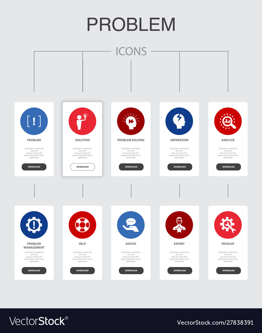 Problem infographic 10 steps ui designsolution