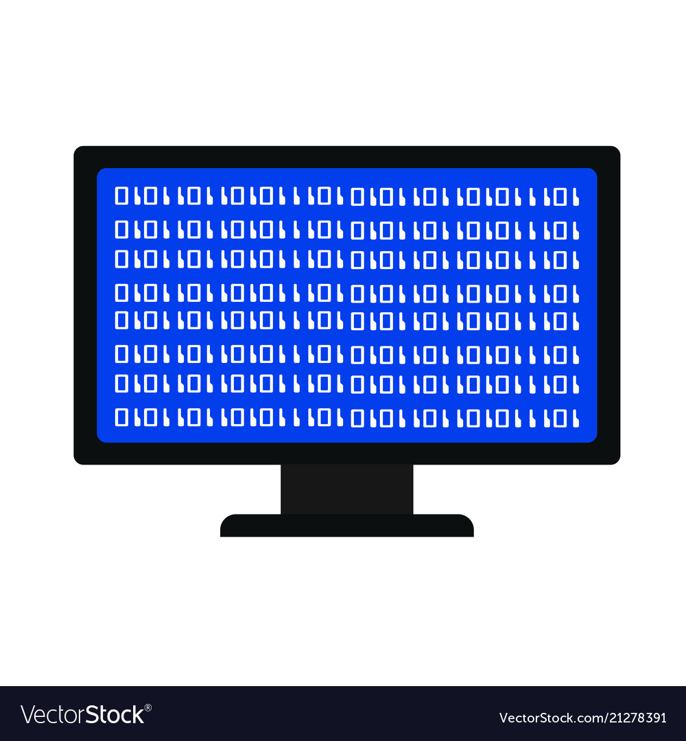 Virus computer background vector image Virus computer background