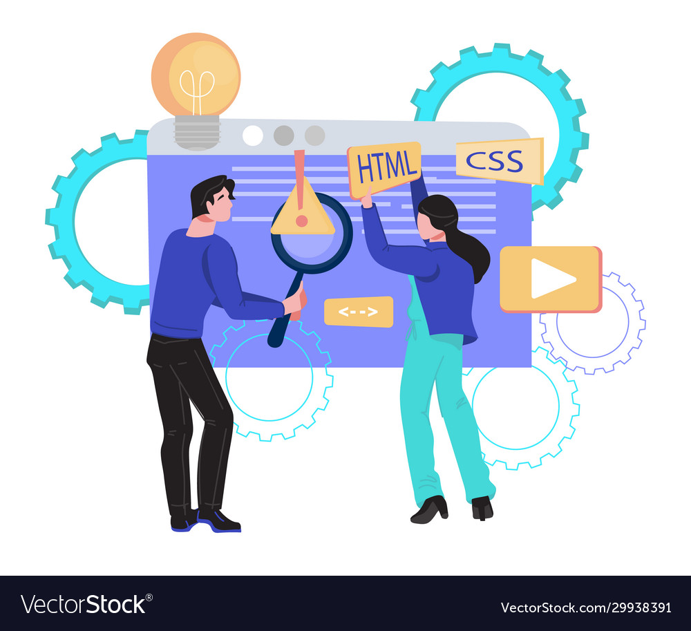 Web development seo mobile apps testing concept