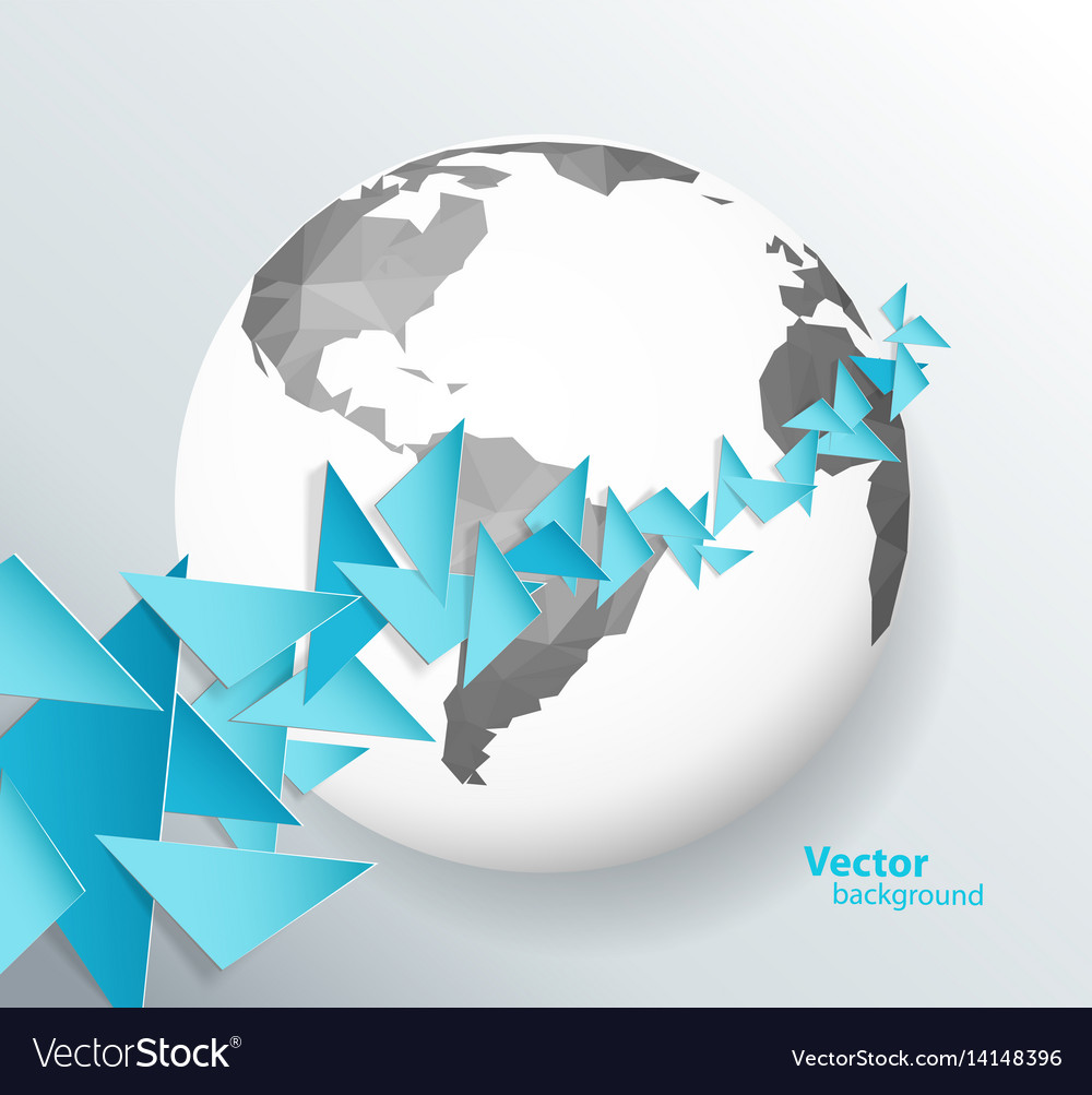 Abstract background created with triangles