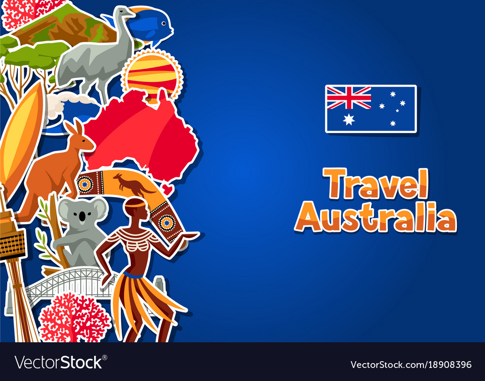 Australia background design australian