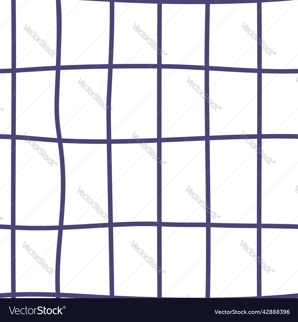 Crossed lines grid seamless pattern hand drawn vector image Crossed lines grid seamless pattern hand drawn