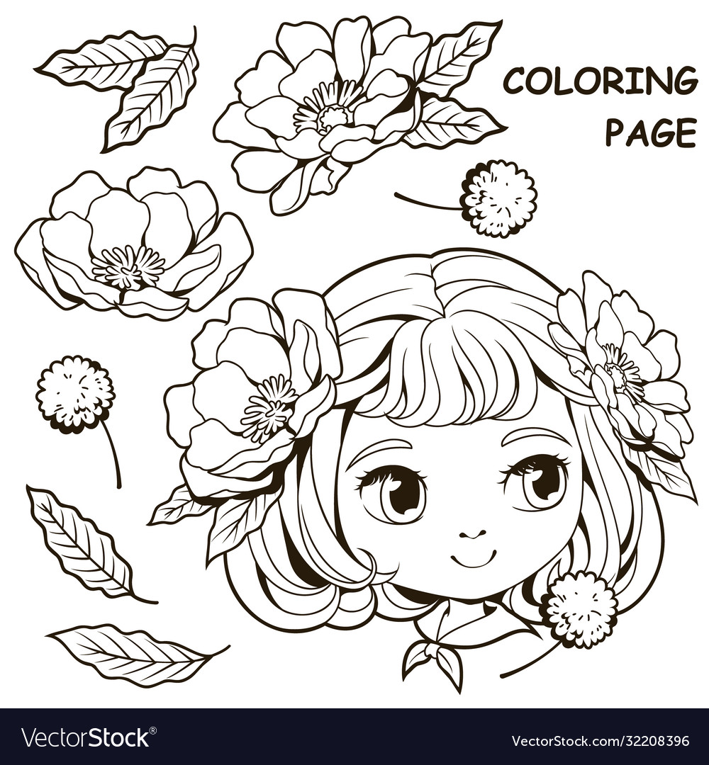 printable flower coloring pages for girls