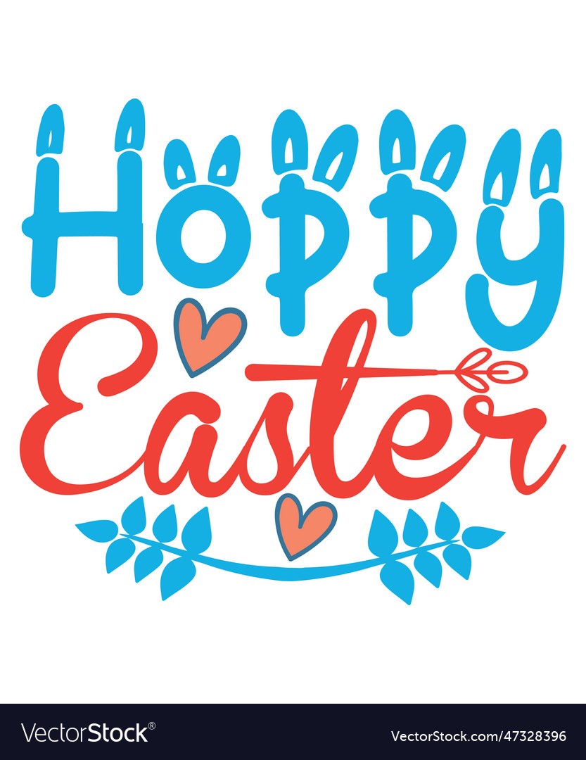 Hoppy easter Royalty Free Vector Image - VectorStock