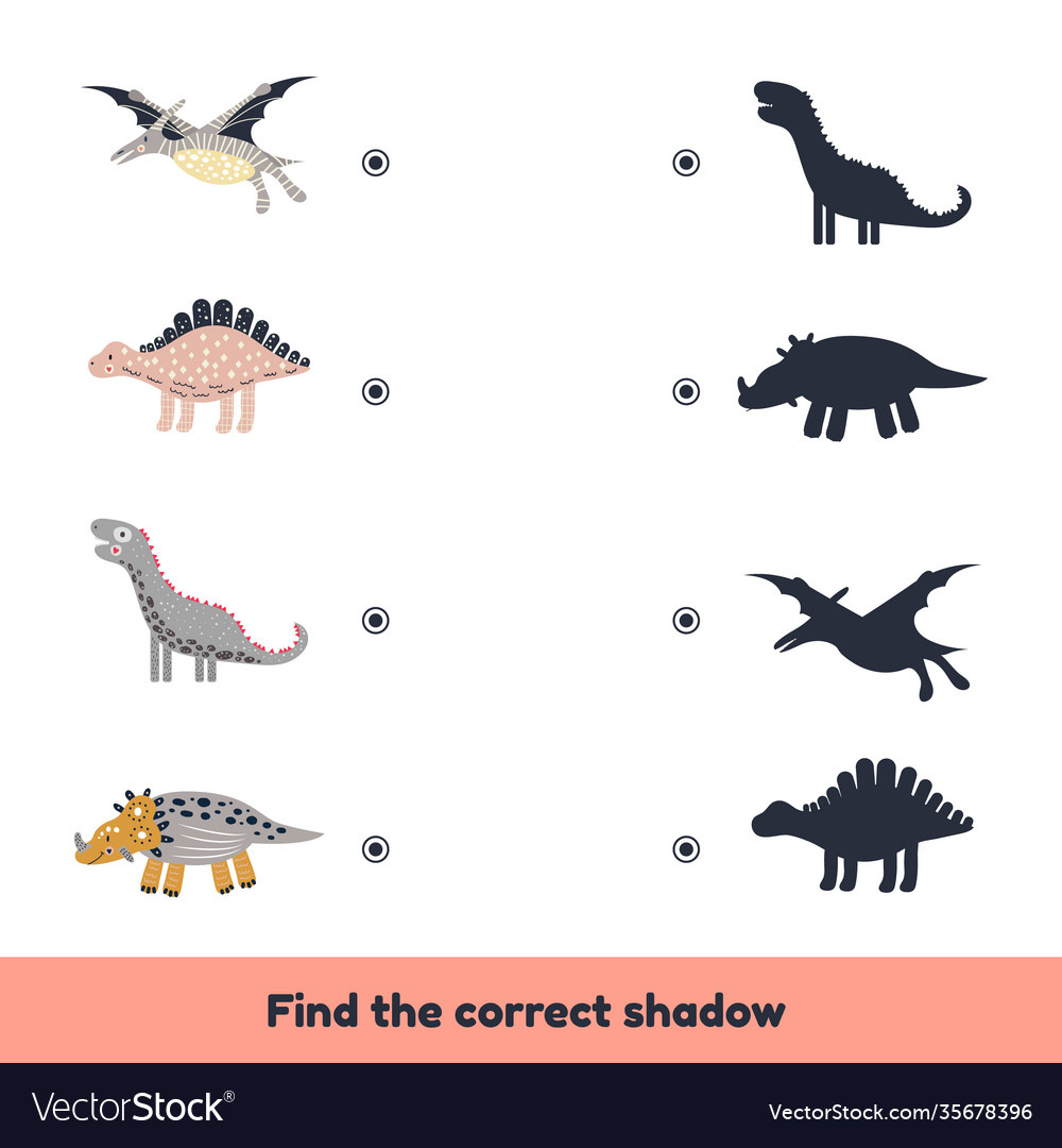 Matching game for kids preschool and kindergarten Vector Image