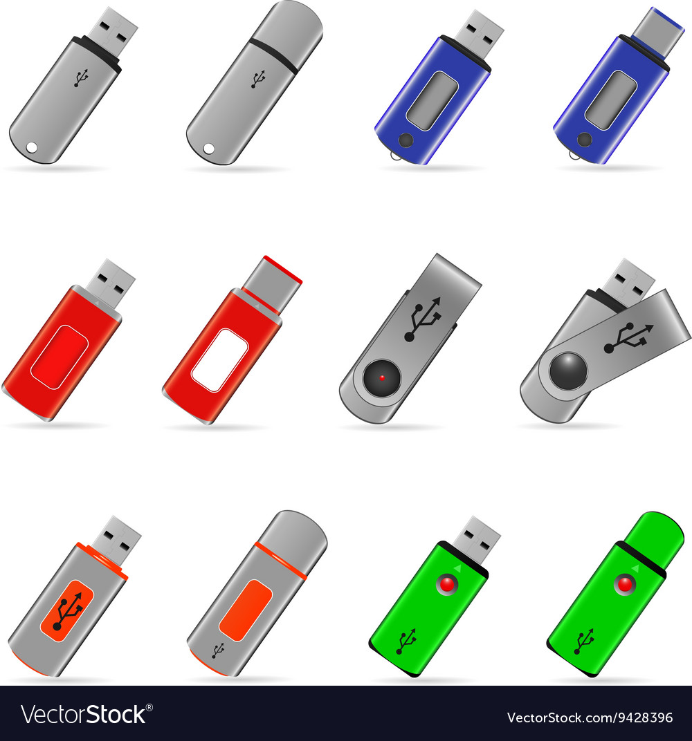 USB Flash Memory Icons