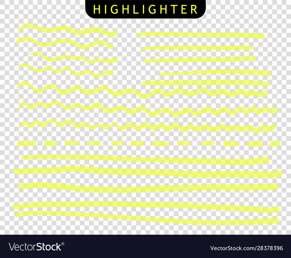 Yellow strokes line markers highlight brush lines