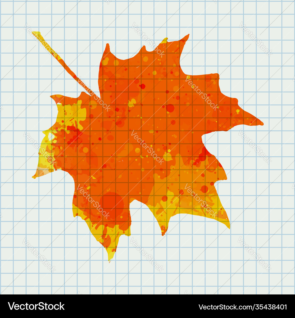 Autumn maple leaf Royalty Free Vector Image - VectorStock