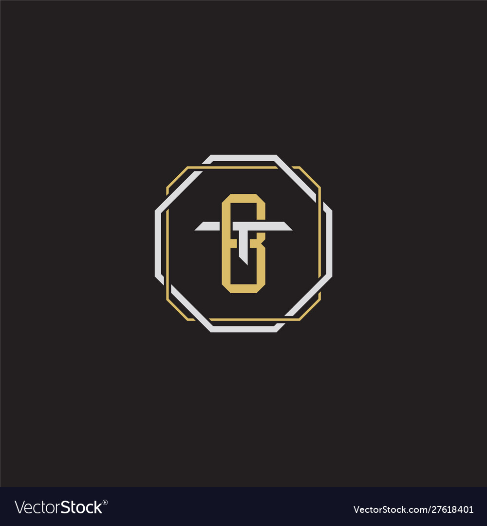 Bt initial letter overlapping interlock logo
