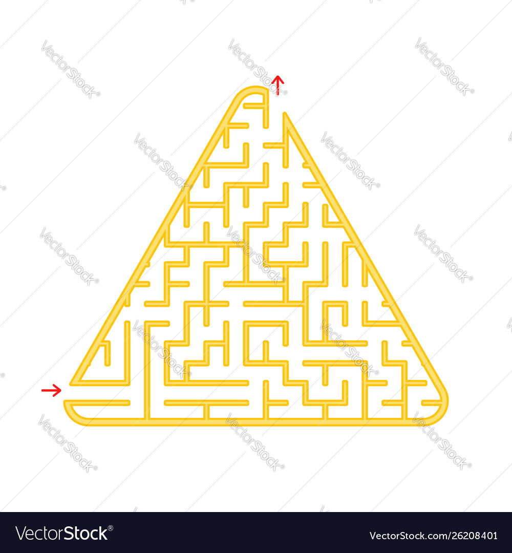 Color triangular labyrinth an interesting