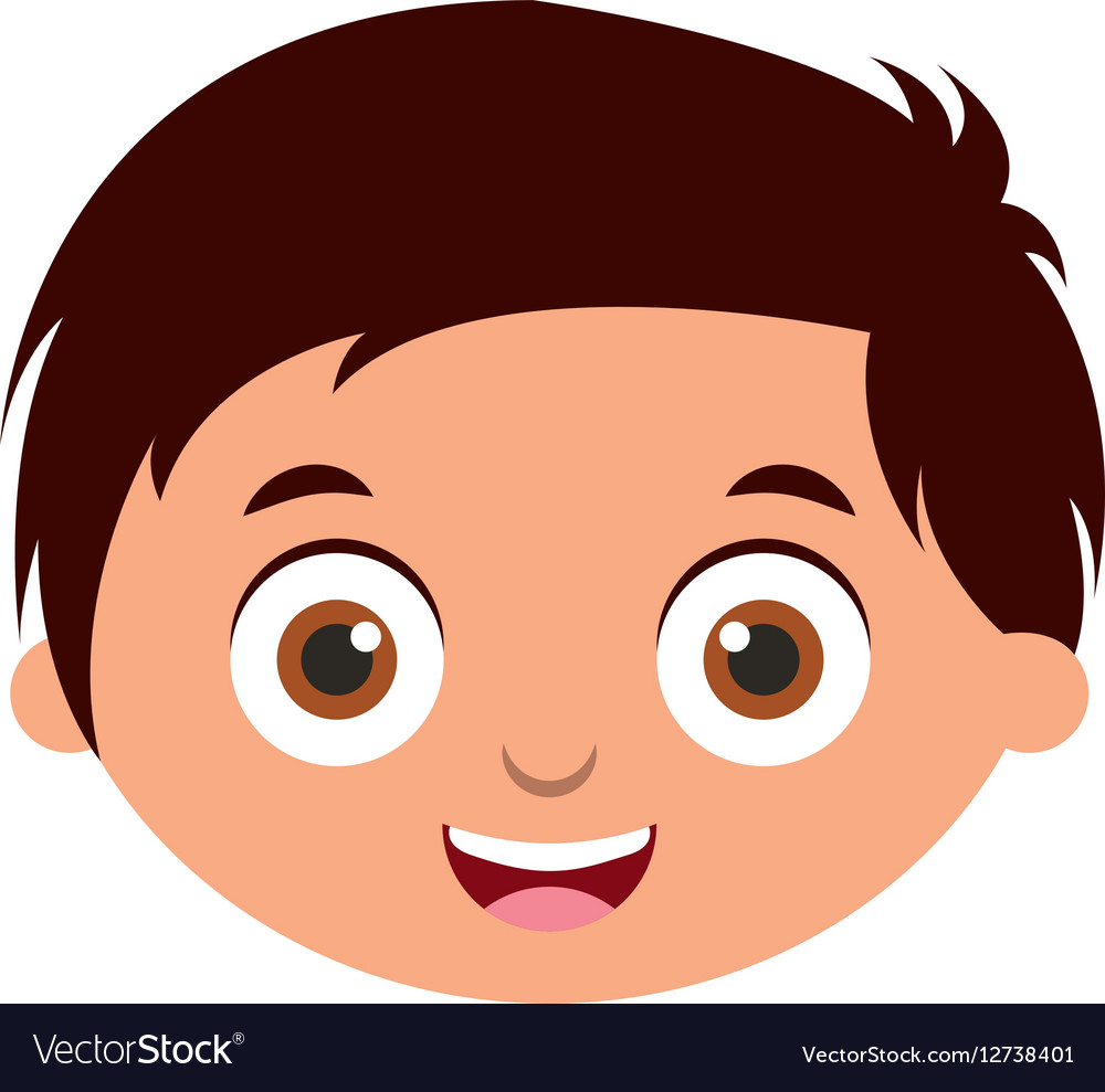 Cute little boy character Royalty Free Vector Image