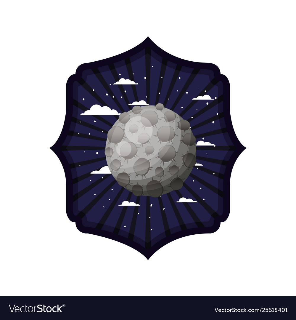 Frame with planet solar system