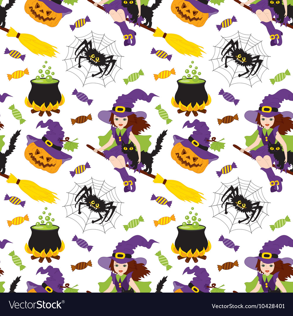 Halloween seamless pattern