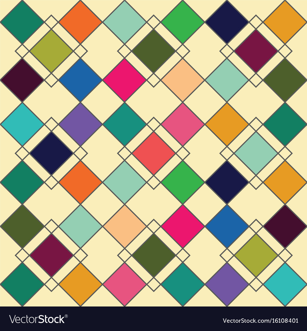 Harlequin geometric seamless patterns