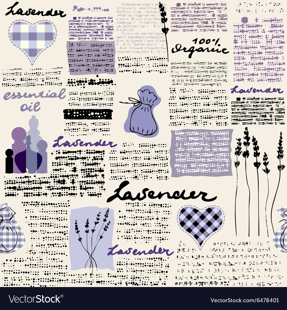 Lavender Newspaper Background Royalty Free Vector Image