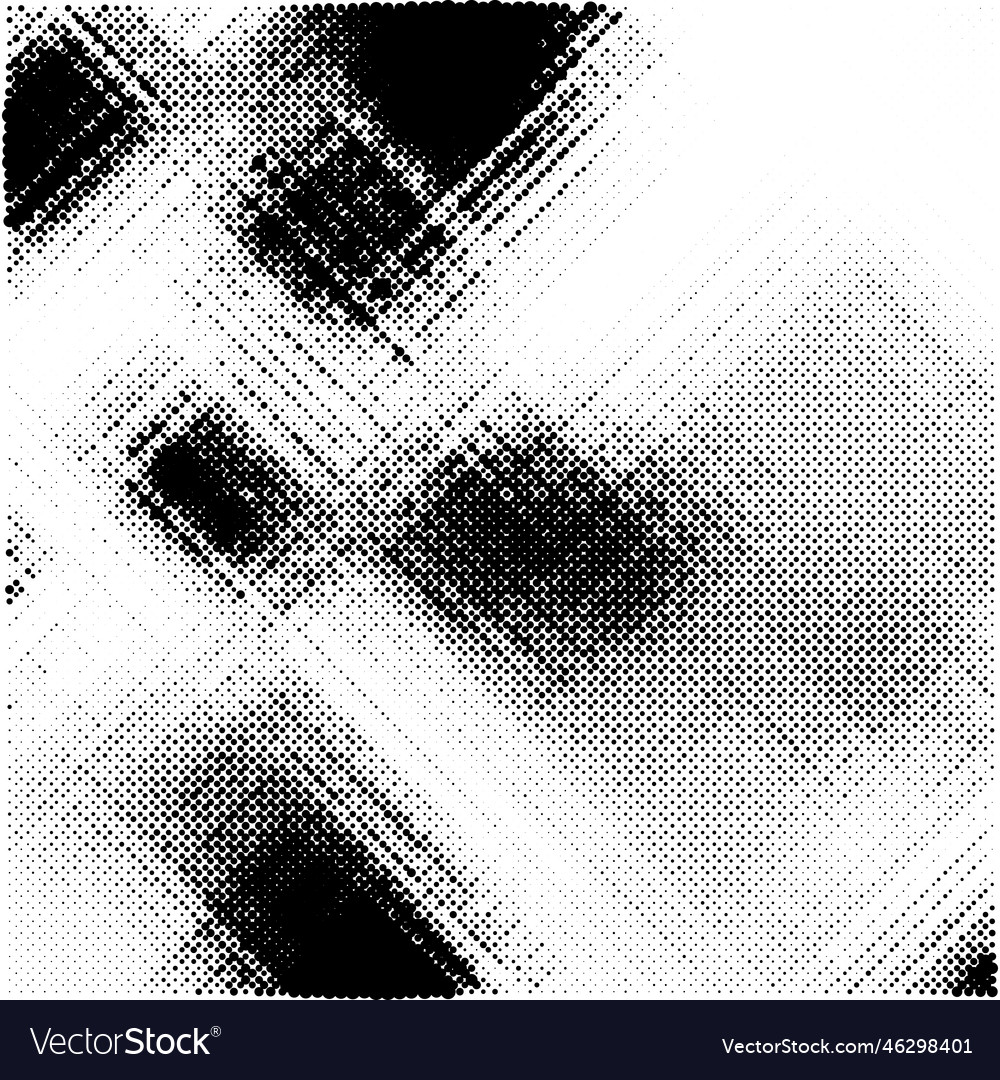 Monochrome gradient halftone dots background vector image Monochrome gradient halftone dots background