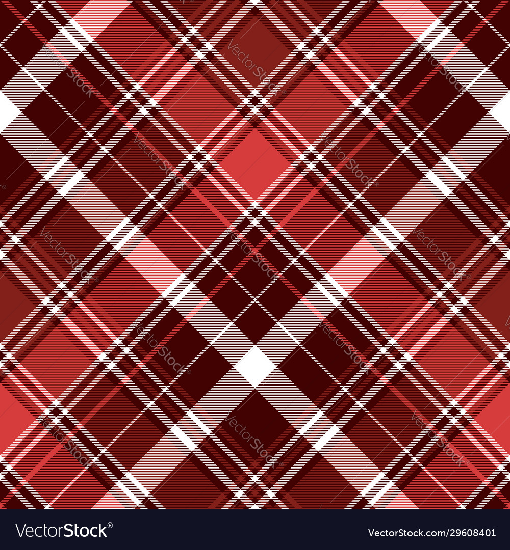 Red diagonal abstract plaid seamless pattern