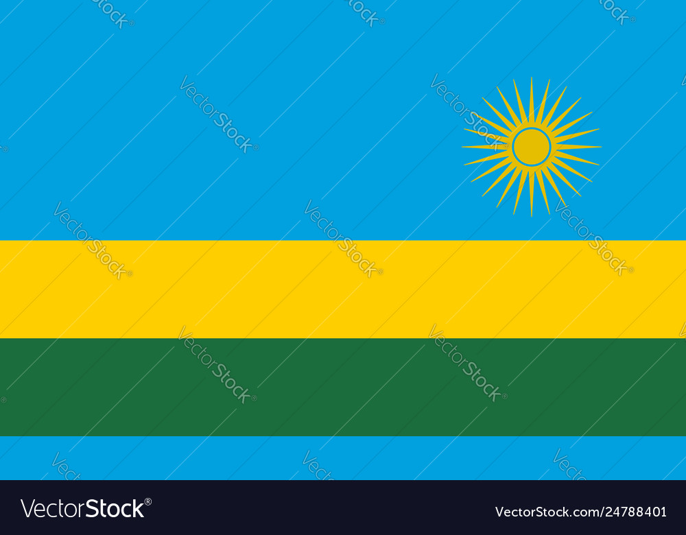 Rwanda flag icon in flat style national sign Vector Image