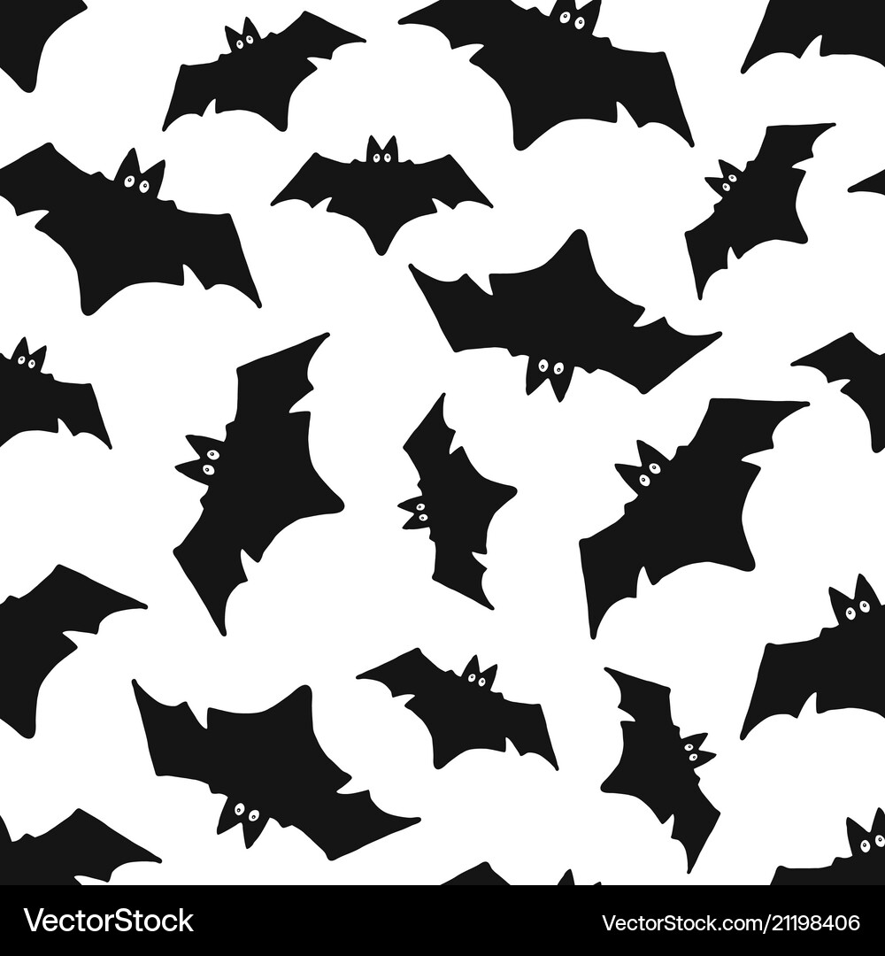 Bat seamless pattern Royalty Free Vector Image