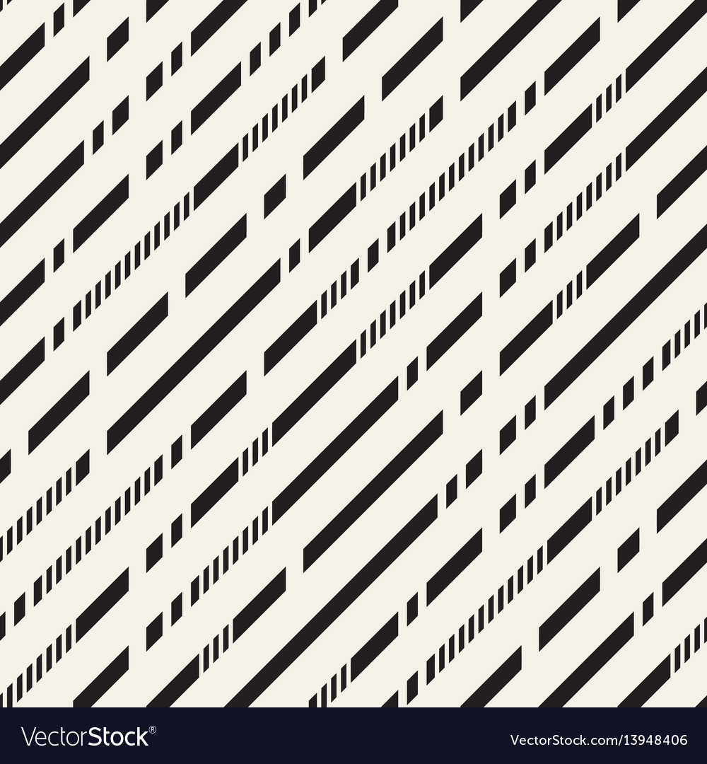 Black and white irregular dashed lines pattern vector image Black and white irregular dashed lines pattern