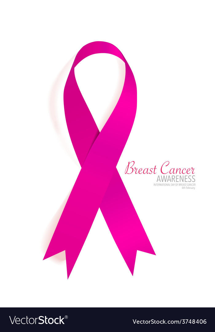 Breast cancer awareness pink ribbon