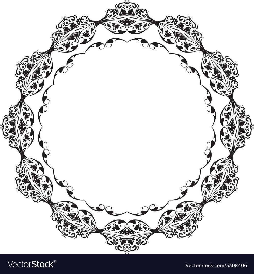 Decorative circle Royalty Free Vector Image - VectorStock
