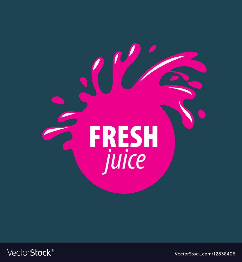 Juice splash sign Royalty Free Vector Image - VectorStock