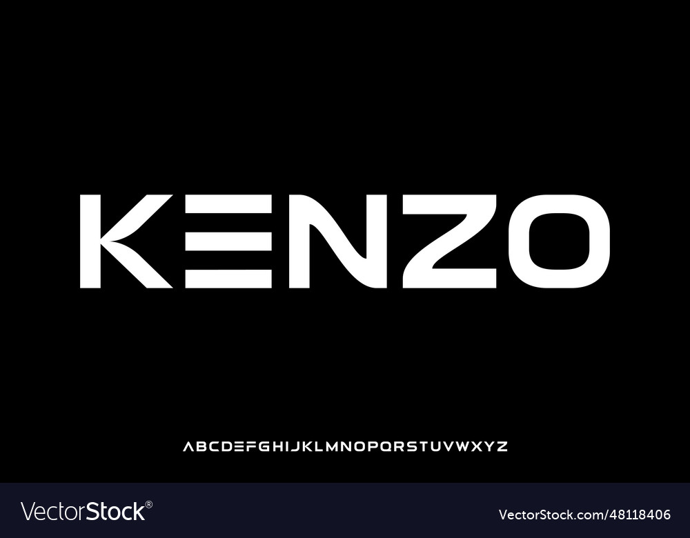 Modern creative typeface alphabet display font Vector Image Modern creative typeface alphabet display font