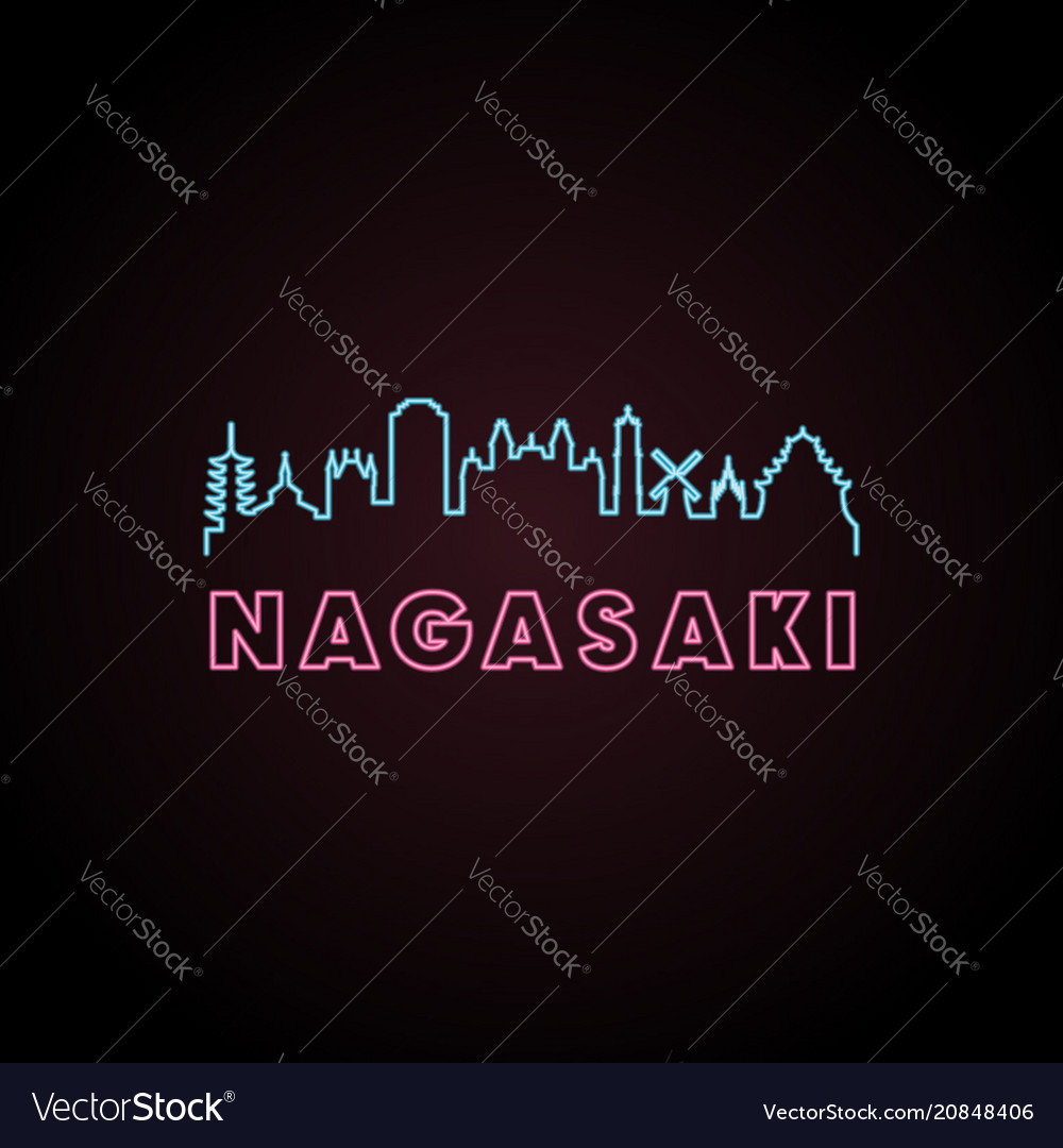 Nagasaki Neon Skyline