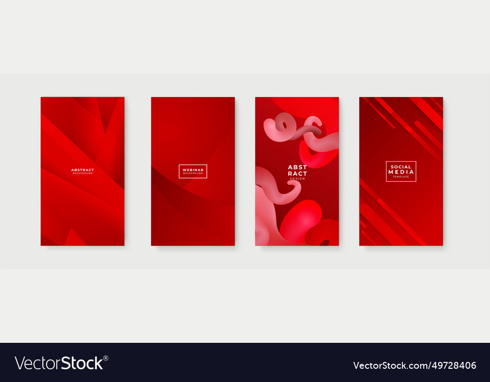 Red Abstract Background Template