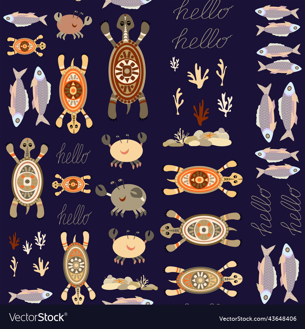 Seamless pattern without background with colorful