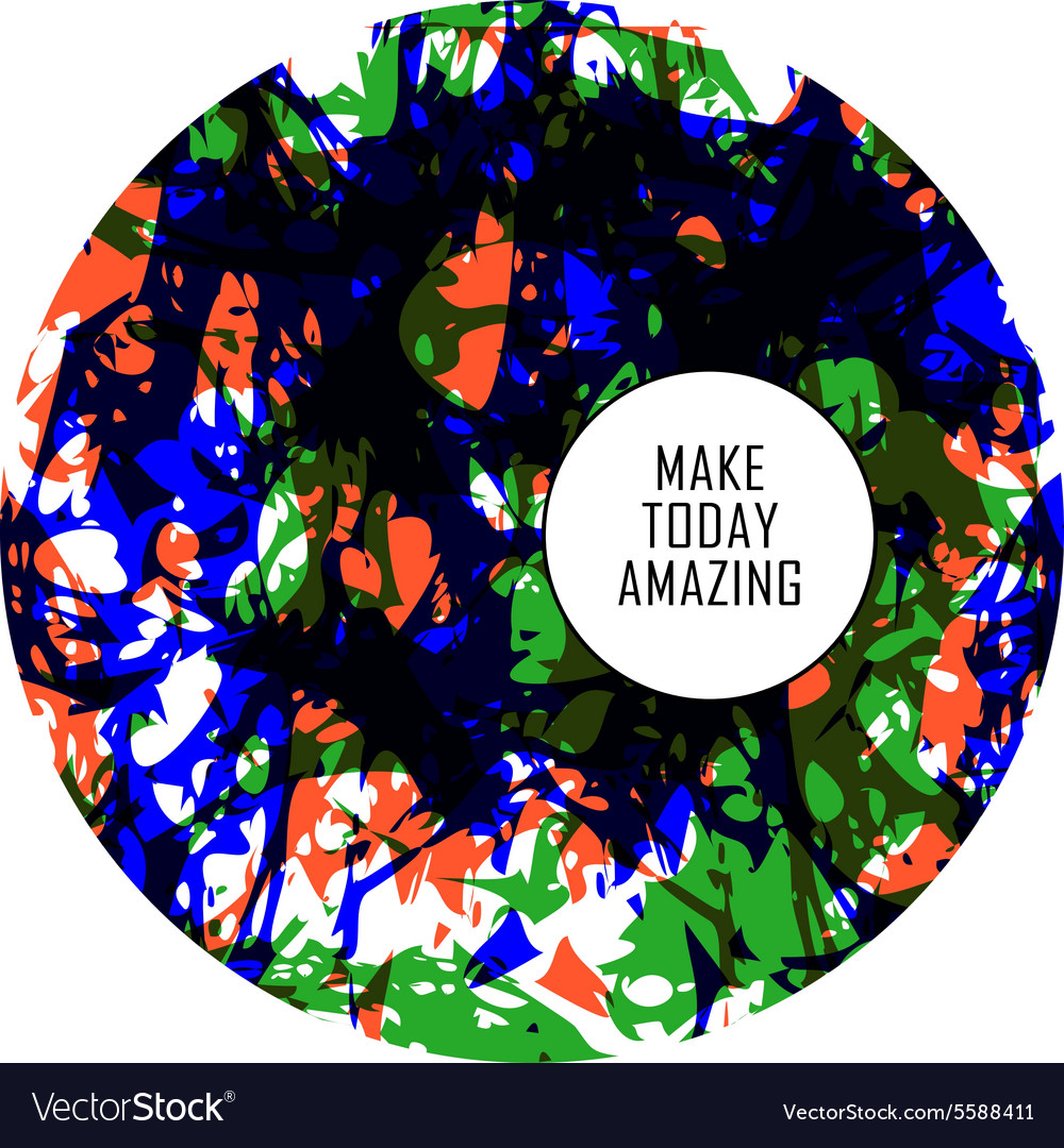 Abstract set of blobs splash labels