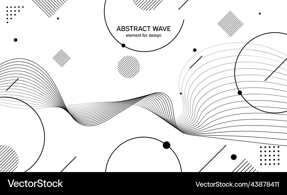 Abstract wave element for design digital Vector Image